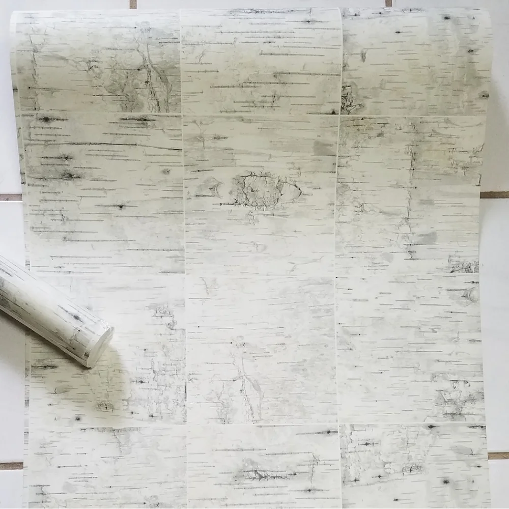 Wallpaper Border Birch Champlain Wood Grid